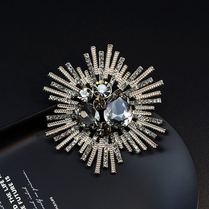 Wholesale Crystal Brooch Coat Pin Buckle Alloy MOQ≥2 JDC-BC-YouH001