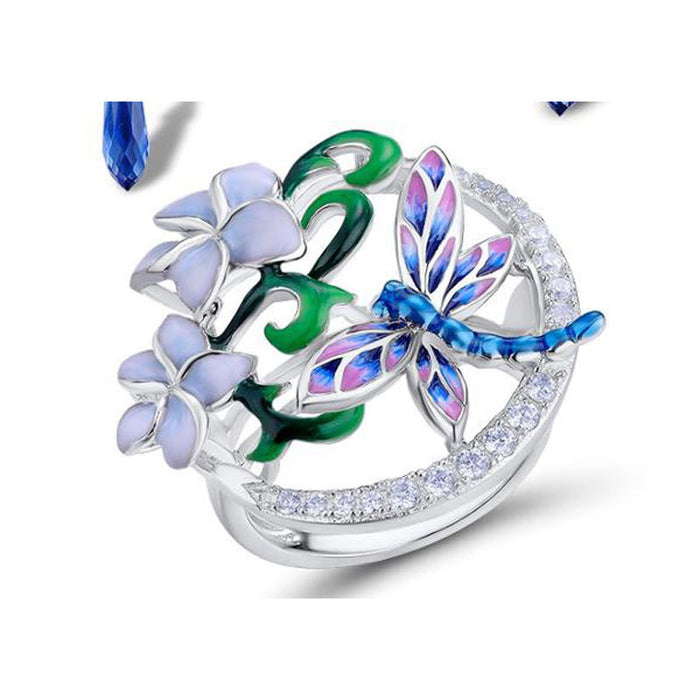 Wholesale Butterfly Dragonfly Series Combination Ring JDC-RS-ChenR052