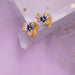 Jewelry WholesaleWholesale S925 color glazed flower alloy earrings JDC-ES-XuanY003 Earrings 宣妍 %variant_option1% %variant_option2% %variant_option3%  Factory Price JoyasDeChina Joyas De China