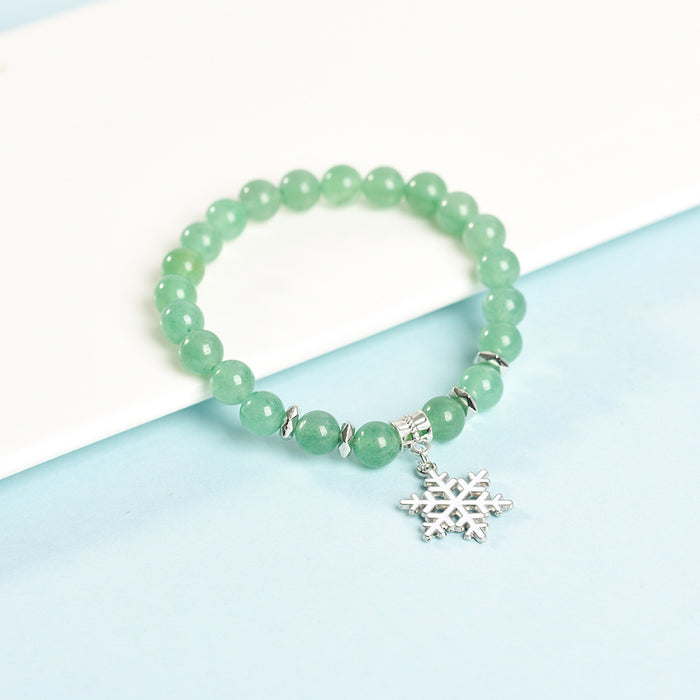 Wholesale Christmas Bracelet Cute Snowflake Crystal Creative Style JDC-BT-ZhiSF001