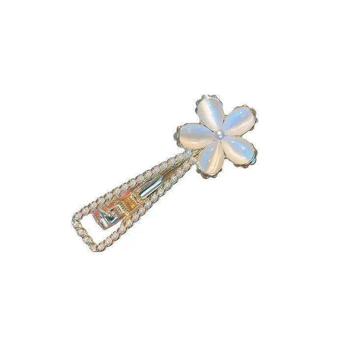 Wholesale Hair Clips Opal Flowers Metal JDC-HC-KeZi001