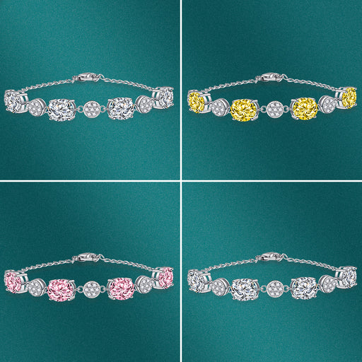 Jewelry WholesaleWholesale Colored Stone Full Diamond Egg Bracelet JDC-BT-BiaoZ009 Bracelet 标志 %variant_option1% %variant_option2% %variant_option3%  Factory Price JoyasDeChina Joyas De China