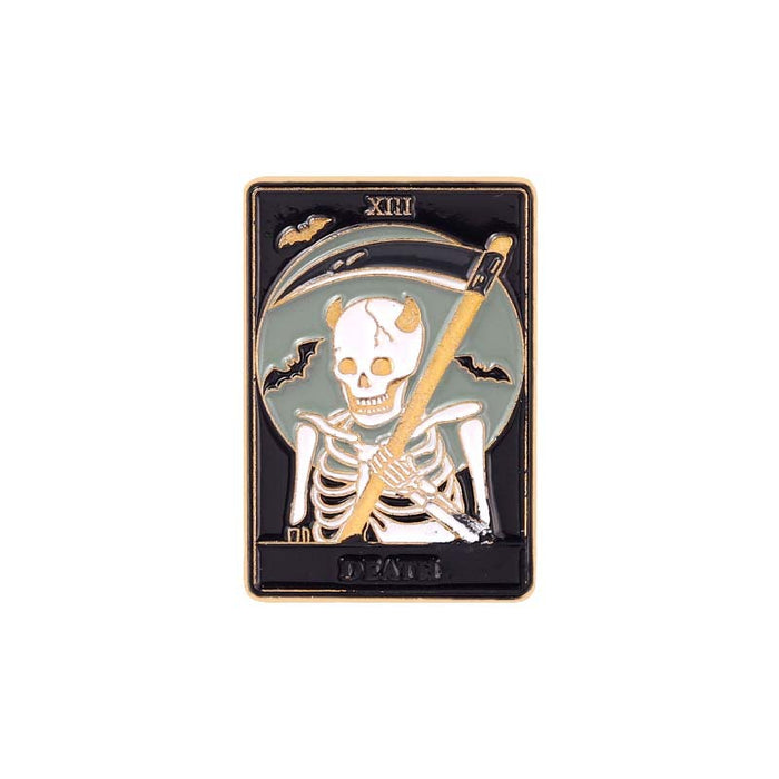 Wholesale Alloy Creative Punk Tarot Series Paint Badge JDC-BC-ZhuoB005