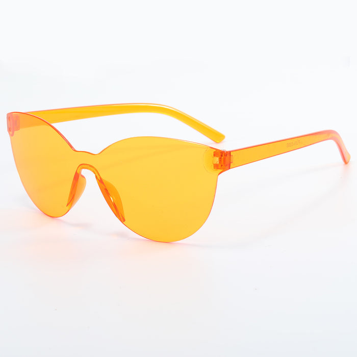 Wholesale Frameless Candy Color PC Lens Ladies Sunglasses JDC-SG-YuH006