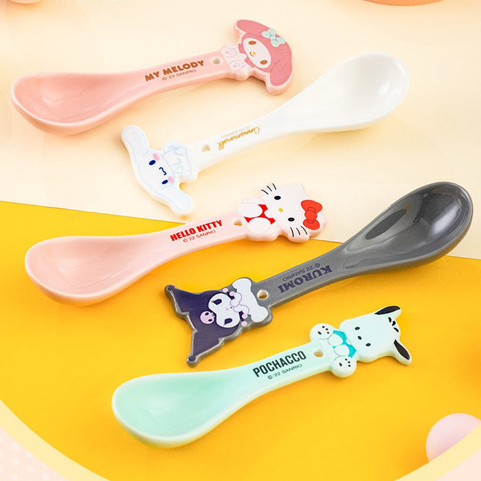 Wholesale Cute Cartoon Ceramic Children's Soup Spoon JDC-SN-XiaoM001