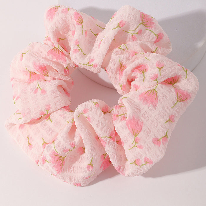 Jewelry WholesaleWholesale floral fabric hair rope JDC-HS-Moduo002 Hair Scrunchies 摩多 %variant_option1% %variant_option2% %variant_option3%  Factory Price JoyasDeChina Joyas De China