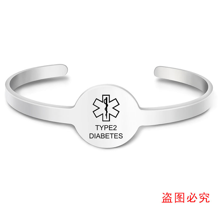 Wholesale Stainless Steel Lettering Bracelet MOQ≥2 JDC-BT-GangGu015