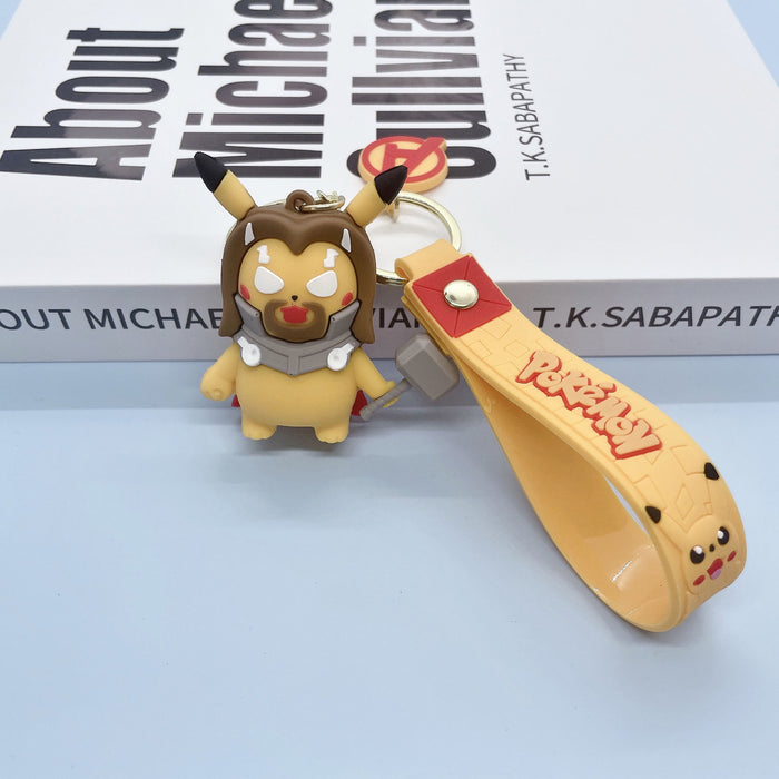 Wholesale Cartoon Soft Rubber Alloy Cute Keychain (M) MOQ≥2 JDC-KC-JuShu003