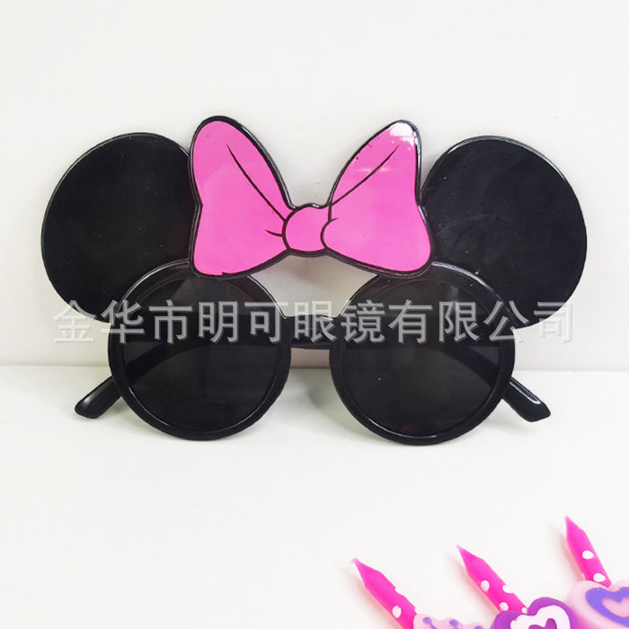 Jewelry WholesaleWholesale cartoon children's birthday toys bear glasses JDC-SG-MingK002 Sun Glasses 明可 %variant_option1% %variant_option2% %variant_option3%  Factory Price JoyasDeChina Joyas De China