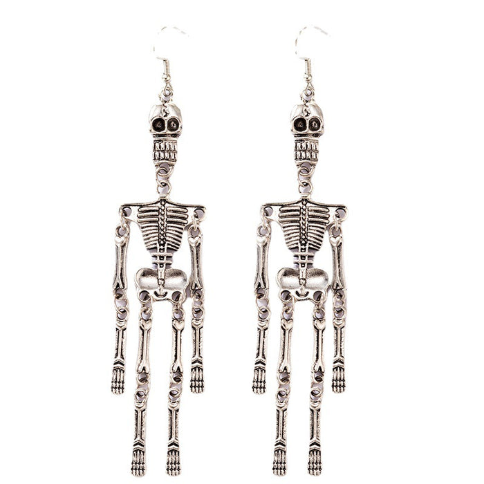 Wholesale Earrings Alloy Halloween Skull People Earrings JDC-ES-MOM020