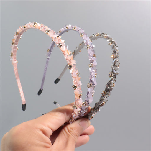 Jewelry WholesaleWholesale hand-threaded crystal bright diamond hair band Jane JDC-HD-ZC001 Headband 智承 %variant_option1% %variant_option2% %variant_option3%  Factory Price JoyasDeChina Joyas De China