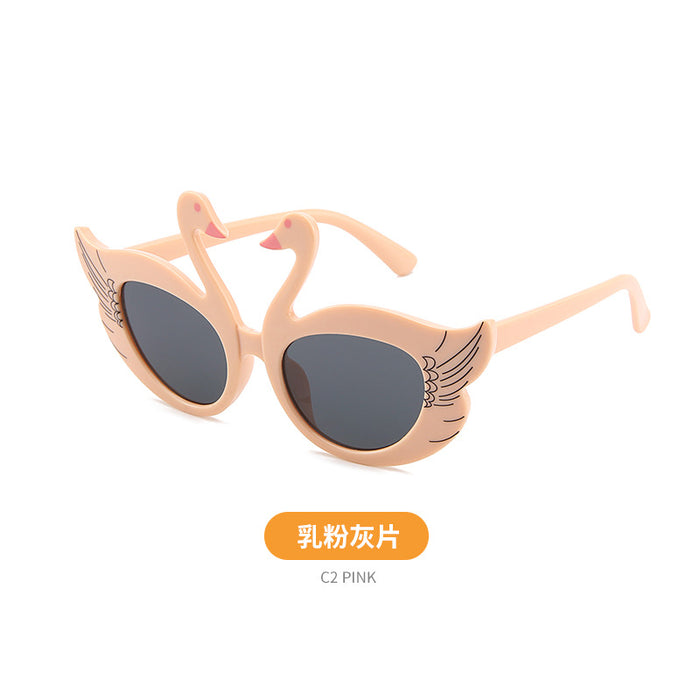 Jewelry WholesaleWholesale children's cartoon Swan UV Sunglasses JDC-SG-KaiX007 Sunglasses 凯祥 %variant_option1% %variant_option2% %variant_option3%  Factory Price JoyasDeChina Joyas De China