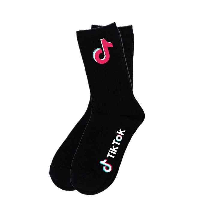 Wholesale Sock Cotton Blend Tik Tok Socks Cotton Mid-Length Cotton Socks JDC-SK-WDM002