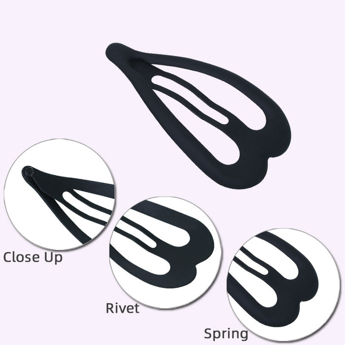 Wholesale simple temperament black feel paint clip bangs broken hair clip JDC-HC-Liuyi004