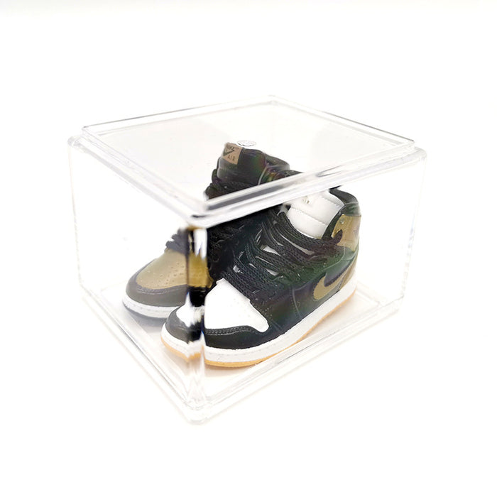 Wholesale Enamel Sneakers Plastic Transparent Box Keychains Ornaments JDC-KC-TuoH008