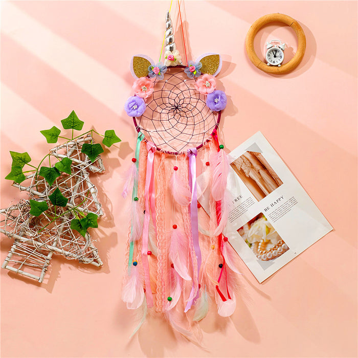 Jewelry WholesaleWholesale Feather Lace Rope Beads Dreamcatcher JDC-DC-JYun002 Dreamcatcher 杰韵 %variant_option1% %variant_option2% %variant_option3%  Factory Price JoyasDeChina Joyas De China