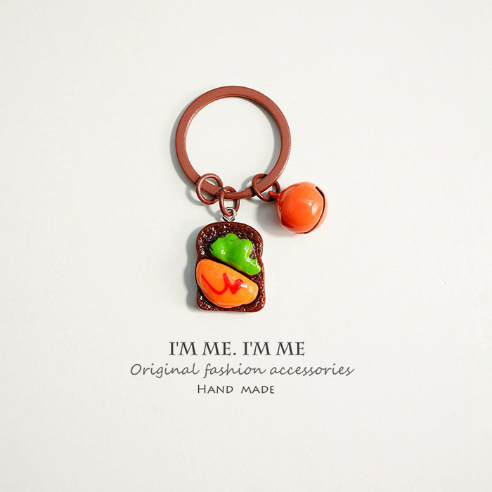 Wholesale keychain pendant simulation food candy play schoolbag buckle MOQ≥2 JDC-KC-ShuL002