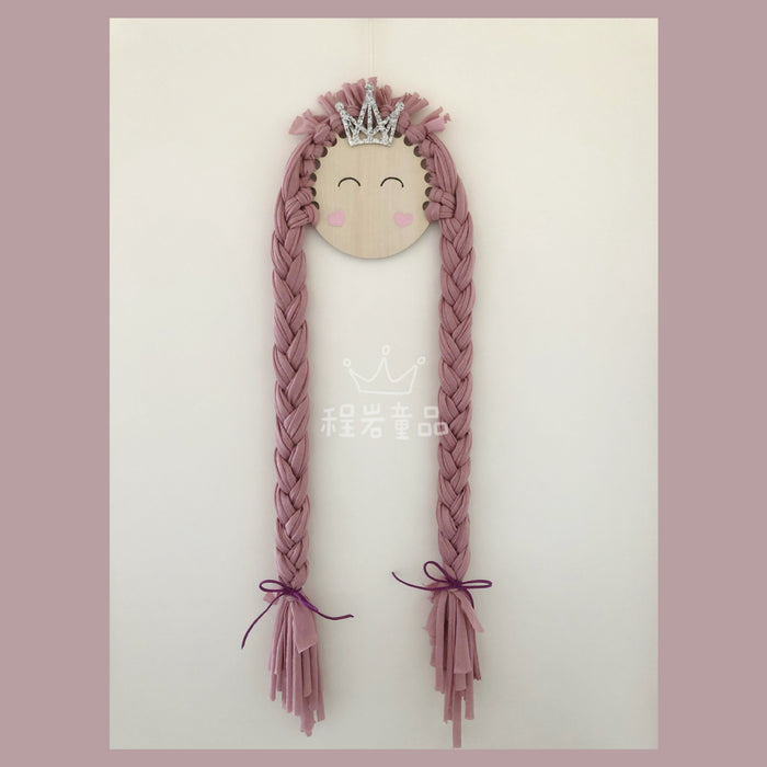 Wholesale INS Nordic style braid doll children's hairpin hair accessories storage belt wall hanging JDC-DC-CYan001