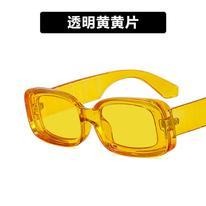 Wholesale Resin Lens Square Jelly Color Sunglasses JDC-SG-KD182