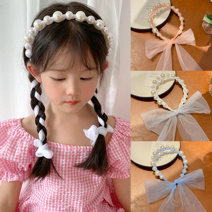 Wholesale headband pearl non-slip girl MOQ≥2 JDC-HD-MingGe001