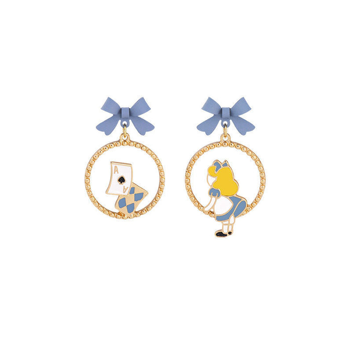 Jewelry WholesaleWholesale S925 Silver Needle Alloy Enamel Paint Bow Earrings MOQ≥2 JDC-ES-YKT001 Earrings 艺凯特 %variant_option1% %variant_option2% %variant_option3%  Factory Price JoyasDeChina Joyas De China