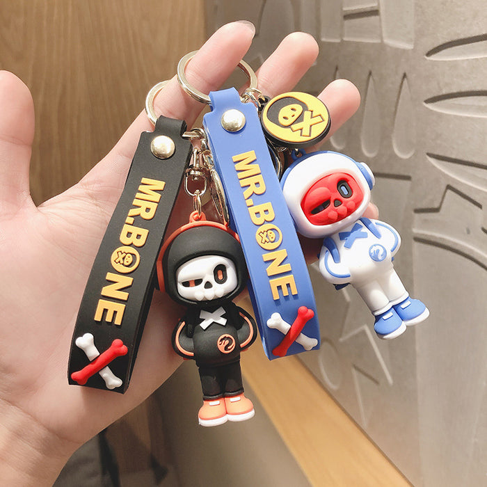 Wholesale Keychain PVC Cute Cartoon Funny Halloween Sweater Pendant JDC-KC-FeiRun081