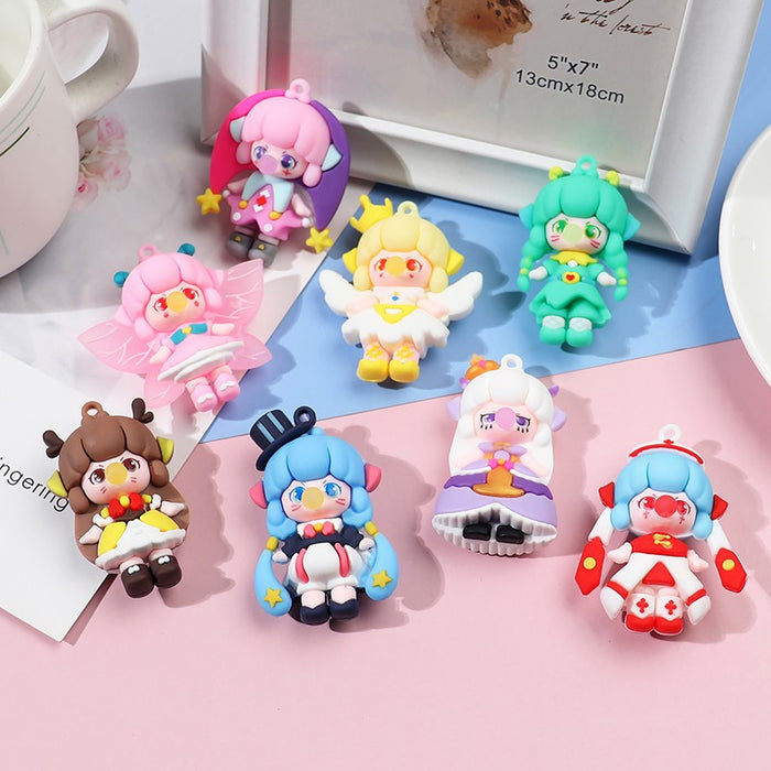 Jewelry WholesaleWholesale Cartoon Resin Doll Cream Glue Phone Case DIY Keychain JDC-DIY-YChang001 DIY 勇闯 %variant_option1% %variant_option2% %variant_option3%  Factory Price JoyasDeChina Joyas De China