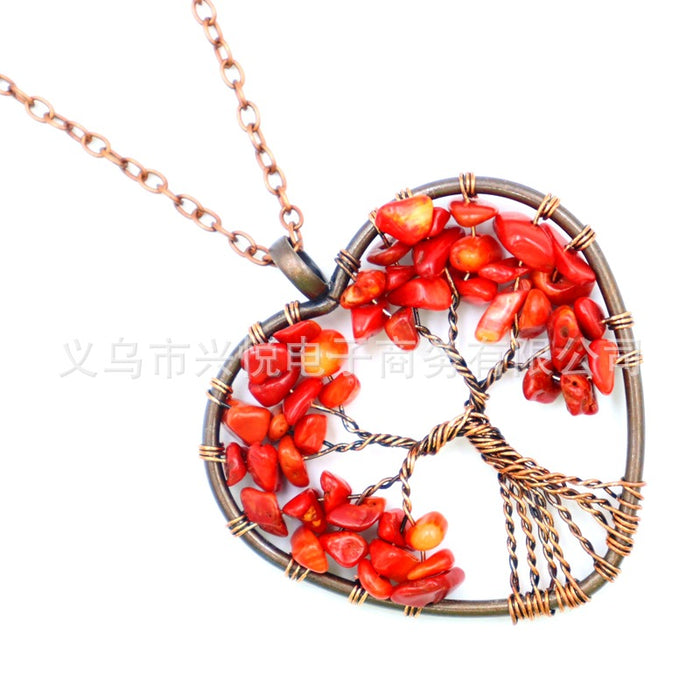 Wholesale 7 Colors Gravel Colorful Necklace JDC-NE-Xinyue002