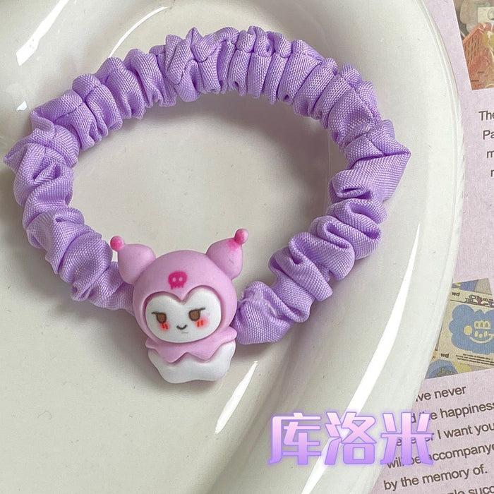 Wholesale Hair Scrunchies Cloth Acrylic Cute Cartoon Animation (M) MOQ≥2 JDC-HS-FuYuan012