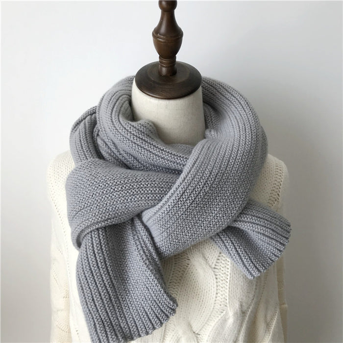 Wholesale Scarf Faux Cashmere Warm Winter Knit Solid JDC-SF-Zhenl005