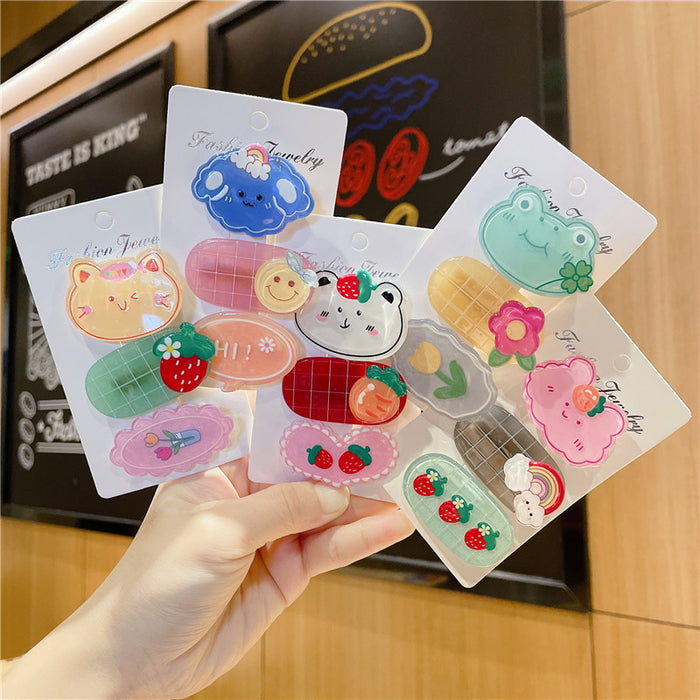 Wholesale Hair Clips Acrylic Cute Child MOQ≥2 JDC-HC-CLie001