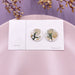 Jewelry WholesaleWholesale S925 Silver Needle Round Transparent Geometric Dried Flower Rose Earrings JDC-ES-XuanY007 Earrings 宣妍 %variant_option1% %variant_option2% %variant_option3%  Factory Price JoyasDeChina Joyas De China