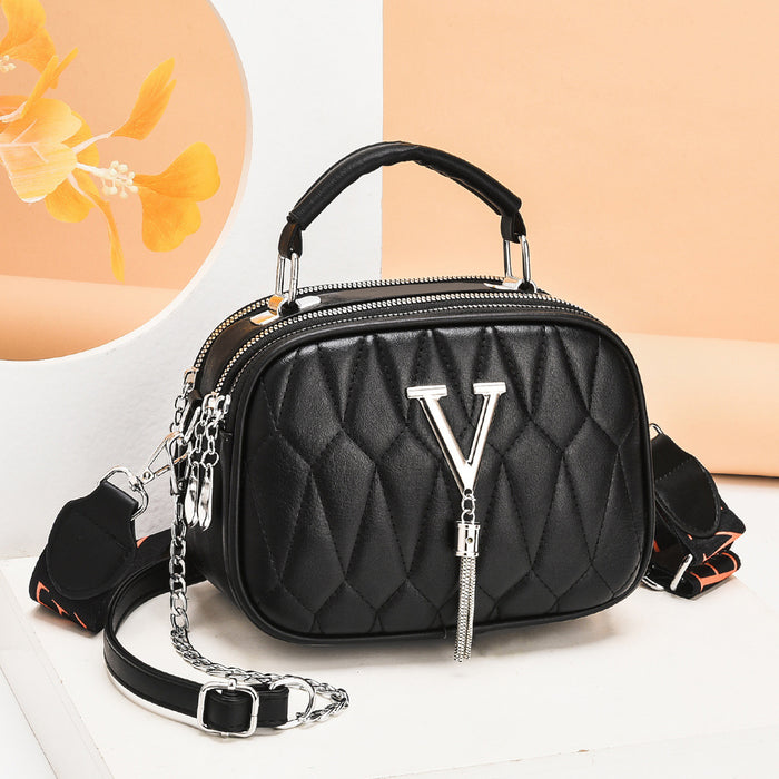 Wholesale Shoulder Bag PU Lingge Portable Diagonal Span JDC-SD-Baao003