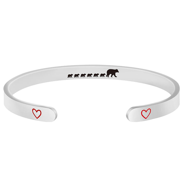 Wholesale Stainless Steel Bracelet Love Bear Titanium Steel Bracelet MOQ≥2 JDC-BT-GangGu014