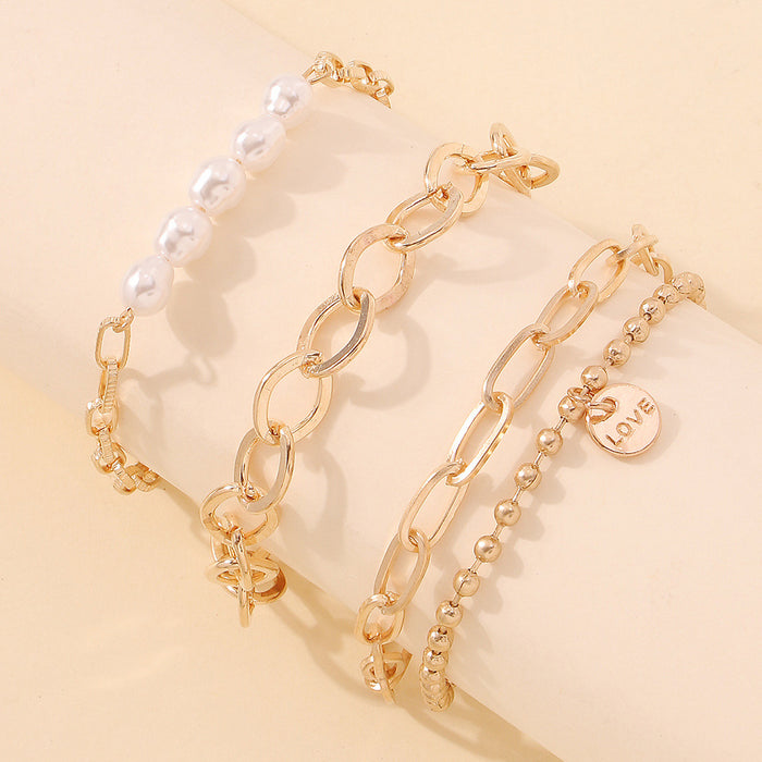 Jewelry WholesaleWholesale alloy coarse chain multi-layer bracelet JDC-BT-Qiandi001 Bracelet 纤迪 %variant_option1% %variant_option2% %variant_option3%  Factory Price JoyasDeChina Joyas De China