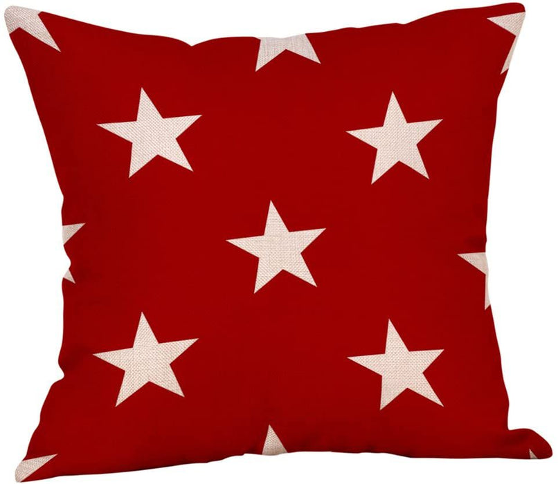 Wholesale 4th of July Independence Day Linen Pillowcase MOQ≥2 JDC-PW-OuH001