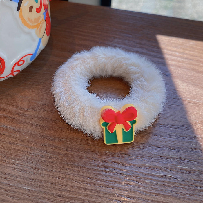 Cute Christmas Wholesale Hair Scrunchies Plush JDC-HS-Hankou005