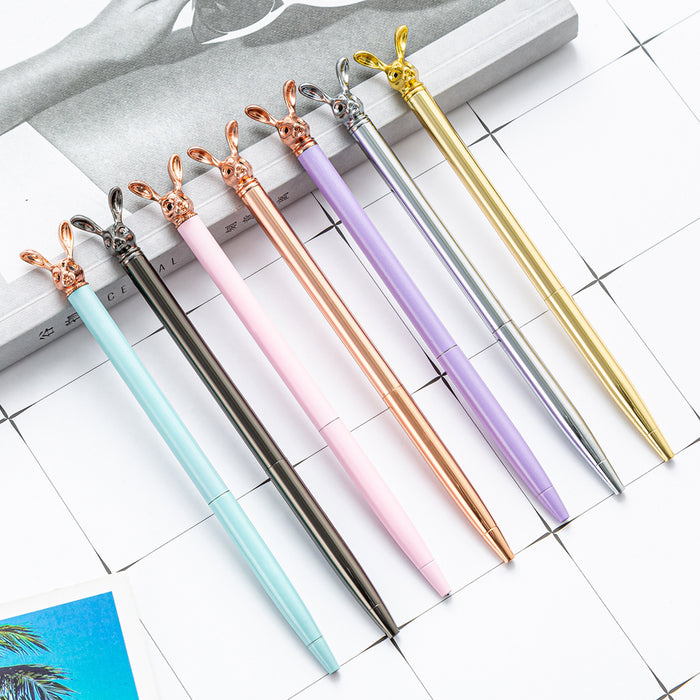 Wholesale Rabbit Metal Ballpoint Pen MOQ≥2 JDC-BP-Huah062