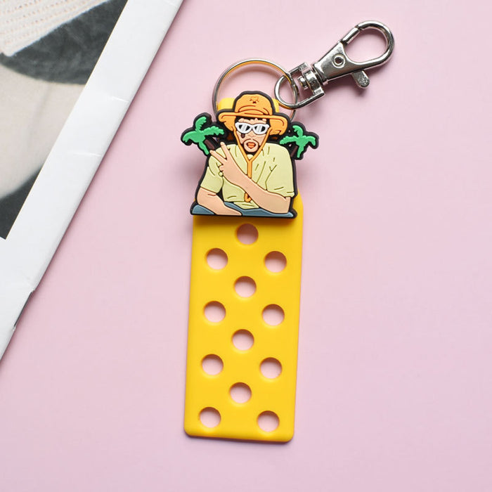 Wholesale Keychain Croc Charms PVC Soft Rubber MOQ≥10 (M) JDC-KC-RYY004