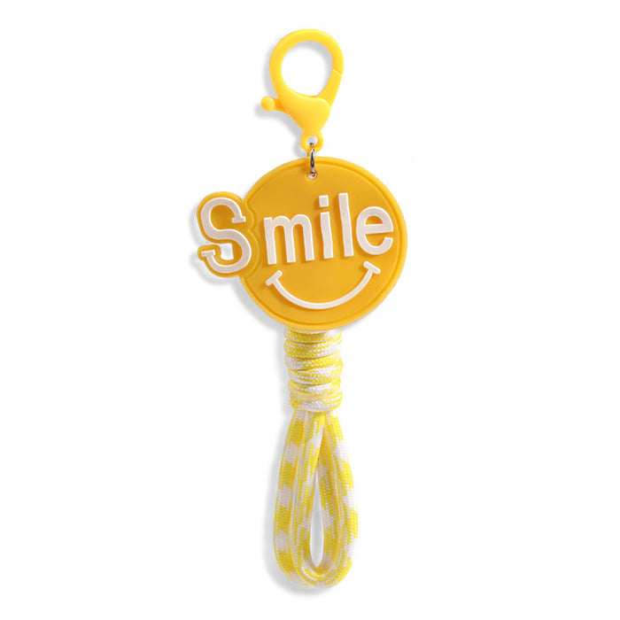 Wholesale Keychain Smiley Rubber Lanyard MOQ≥2 JDC-KC-XiangH012