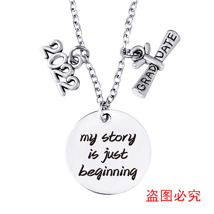 Jewelry WholesaleWholesale Stainless Steel Round Graduation Season Necklace JDC-NE-GangGu002 Necklaces 钢古 %variant_option1% %variant_option2% %variant_option3%  Factory Price JoyasDeChina Joyas De China