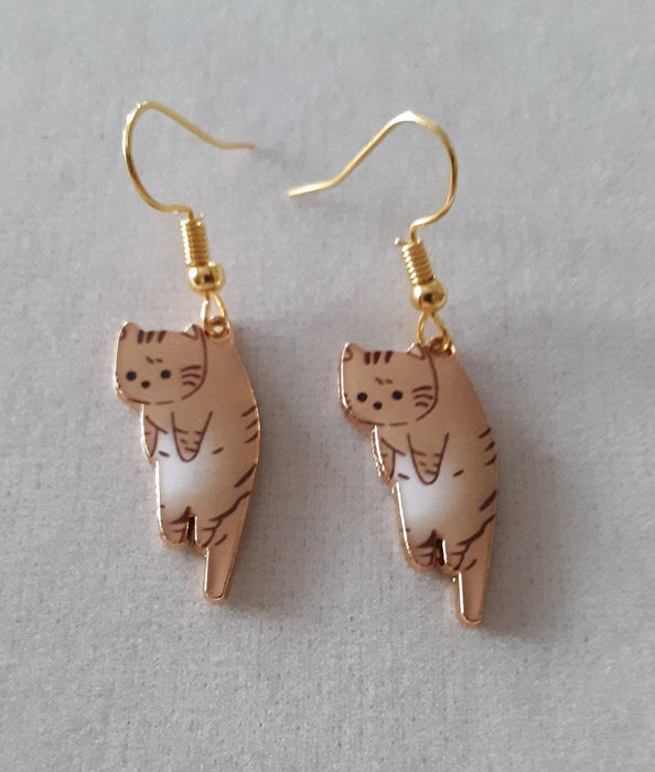 Wholesale Earrings Alloy Cartoon Kitten MOQ≥2 JDC-ES-FuSu013