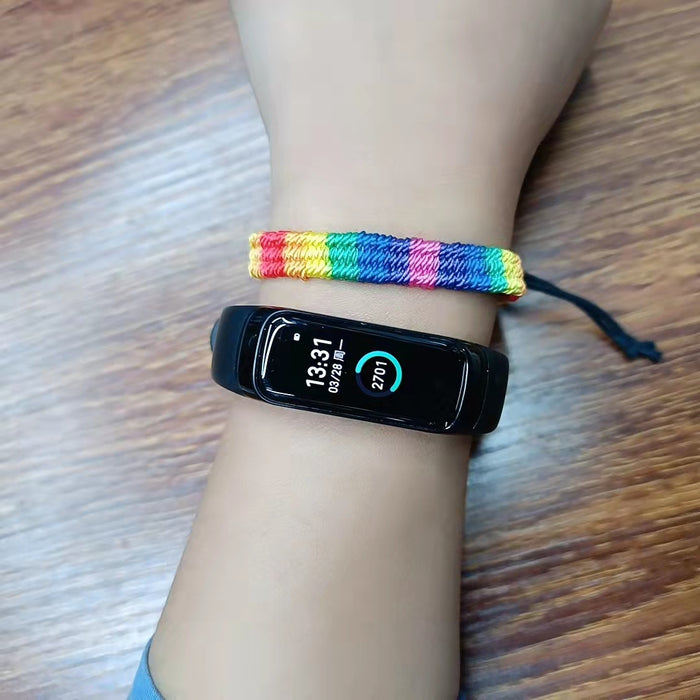 Wholesale LGBT Rainbow Bracelet Manual Weaving JDC-BT-GuangG003