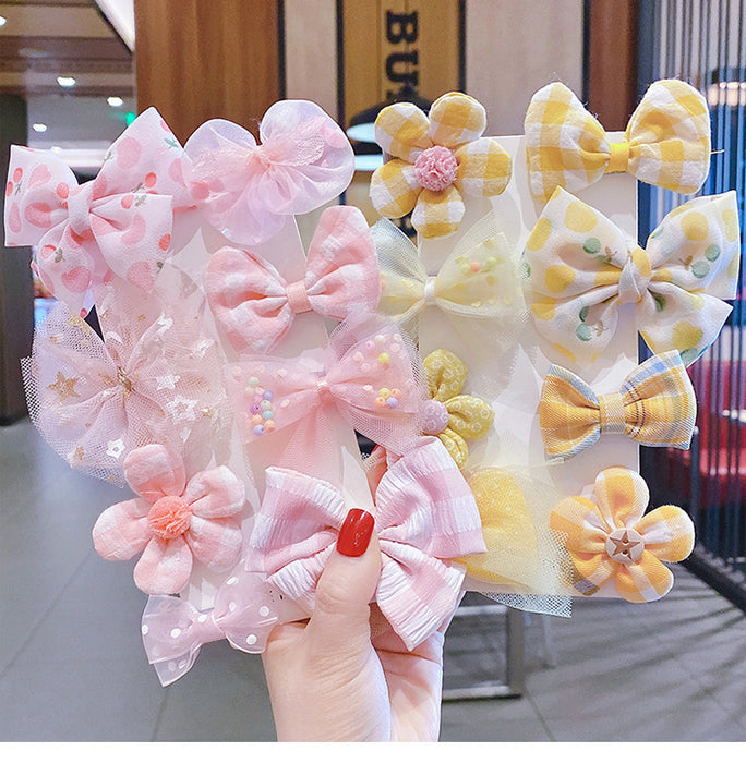 Wholesale Cute Lace Bow Hair Accessories Set JDC-HC-XYi001