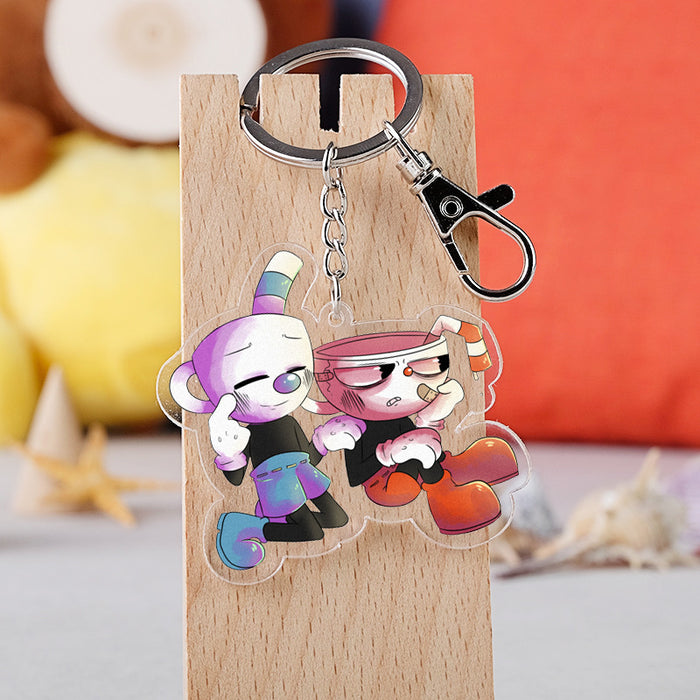 Wholesale keychain pvc cartoon cute plush toy pendant JDC-KC-KaMan003