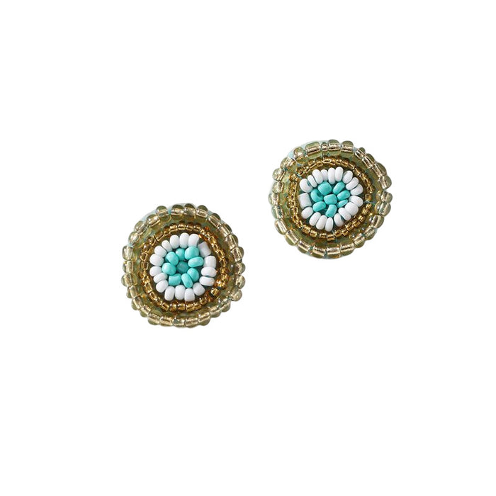 Wholesale Earrings Beads Woven Boho Eyes JDC-ES-GuTe045