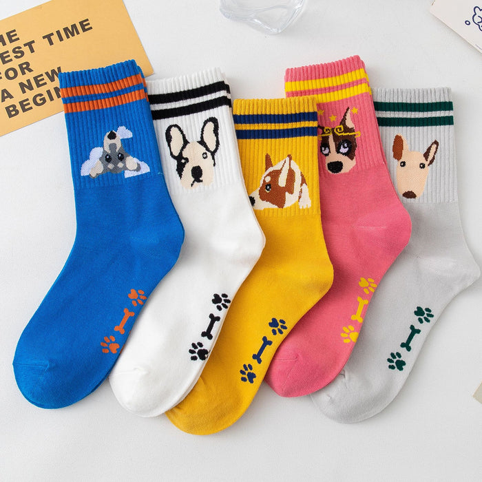 Wholesale socks combed tight siro spinning cotton socks childlike cartoon head JDC-SK-MianZu002