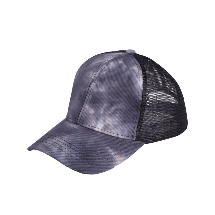 Jewelry WholesaleWholesale Summer Tie Dye Ponytail Baseball Hat Cotton Mesh Cap JDC-FH-RSheng001 Fashionhat 瑞升 %variant_option1% %variant_option2% %variant_option3%  Factory Price JoyasDeChina Joyas De China