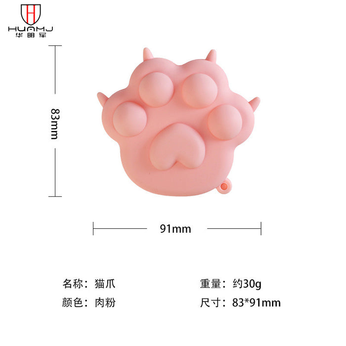 Jewelry WholesaleWholesale 3D decompression ball cat's claw mushroom silicone decompression finger bubble le toys MOQ≥2 JDC-FT-HMJ013 fidgets toy 华明军 %variant_option1% %variant_option2% %variant_option3%  Factory Price JoyasDeChina Joyas De China