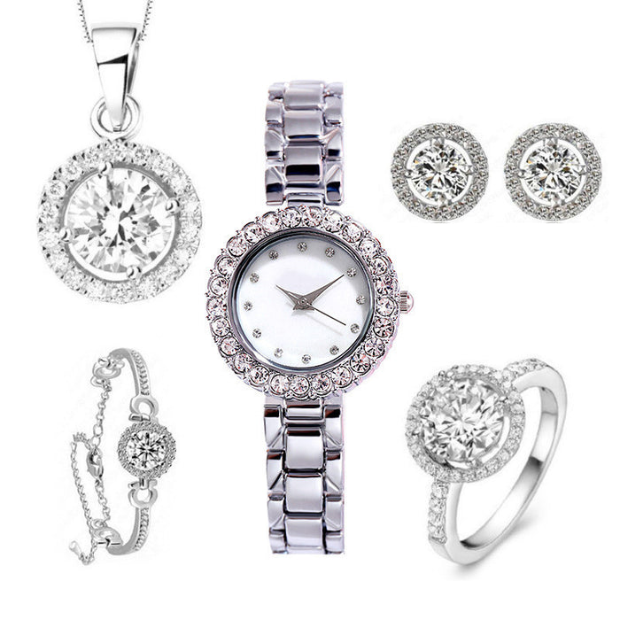 Jewelry WholesaleWholesale five piece luxury diamond inlaid fashion quartz watch JDC-WH-Qimiao001 Watch 祈妙 %variant_option1% %variant_option2% %variant_option3%  Factory Price JoyasDeChina Joyas De China